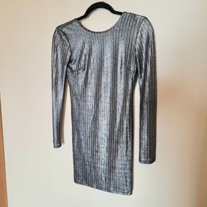 Metallic Bodycon Dress